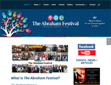 Tablet Screenshot of abrahamfestival.org